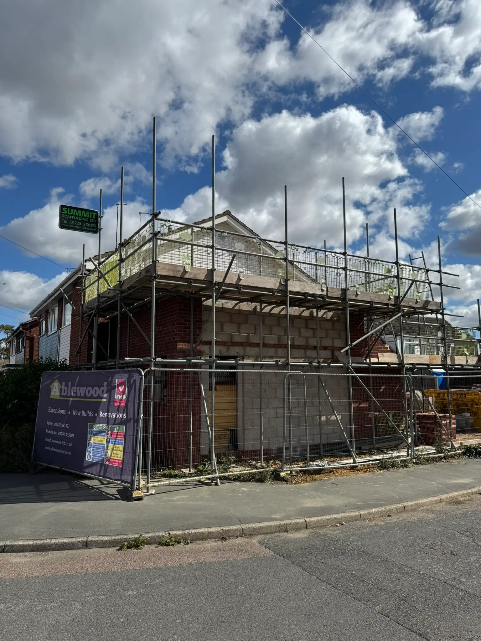 Loft conversion and extension works in progress by Ablewood